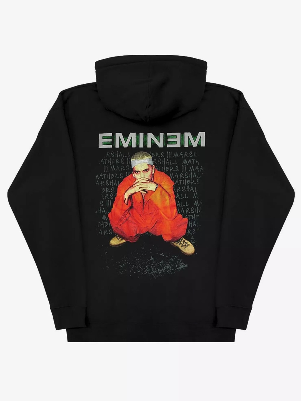 Eminem Lyrics Orange Outfit Hoodie Sweater Sweatshirt Size Small NEW